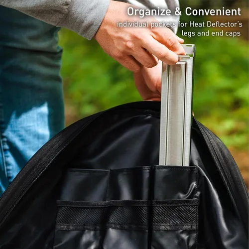 Miniatura 5 de Solo Stove Bolsa de transporte con deflector de calor, pequeña Accesorio protector para deflector de calor Ranger, acrílico teñido en solución
