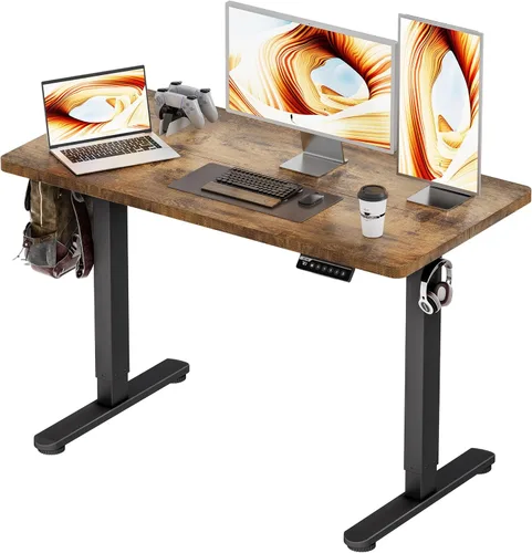 Miniatura 16 de BIZUM - Escritorio de pie eléctrico de 40x24 pulgadas con ajuste de altura y configuraciones de memoria, escritorio ergonómico para sentarse o estar