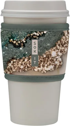 Miniatura 59 de Sok It HotSok Coffee & Tea - Funda de neopreno con aislamiento reutilizable (floral abstracto)