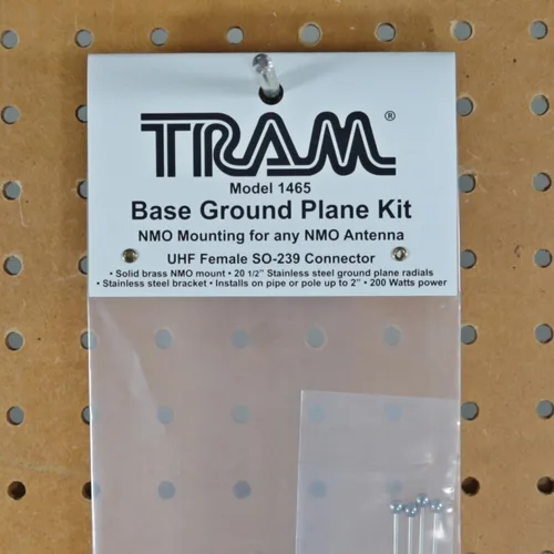 Miniatura 7 de Tram 1465 NMO Montaje a UHF-Hembra Conector Kit de Plano de Tierra, Plata