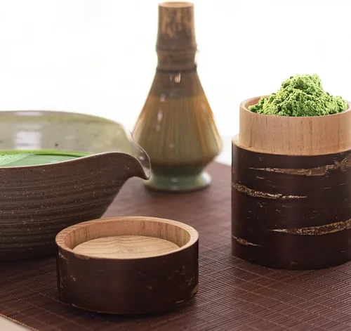 Miniatura 6 de ELITEA Batidor Matcha de calidad de bambú púrpura Chasen hecho a mano para ceremonia de té Matcha