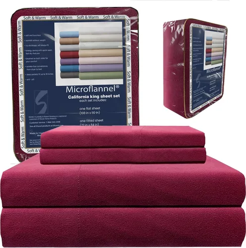 Miniatura 33 de Thermee Micro Flannel Juego de sábanas tamaño individual XL, lavar y secar a máquina, sin pelusas, con bolsillo profundo y fundas de almohada