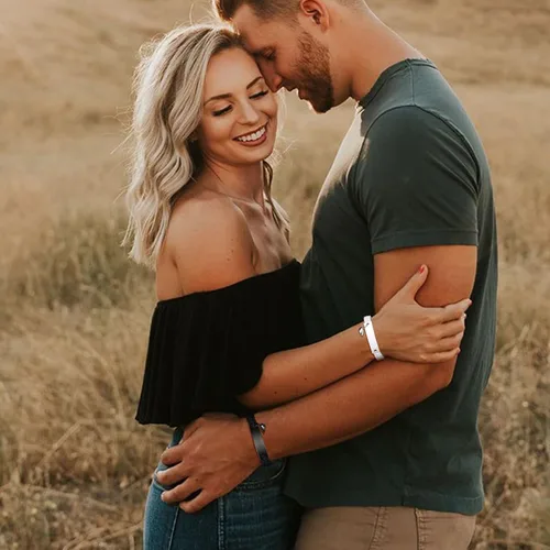 Miniatura 2 de VNOX Pulsera personalizada con nombre, fecha, cita, amistad, pareja, hecha a mano, cuerda trenzada, regalo de aniversario, Navidad, para él y ella