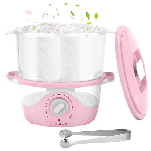 Miniatura 8 de TASALON Vaporizador de toallas calientes para tratamientos faciales, calentador de toallas calientes se calienta rápidamente en 5 minutos, máquina