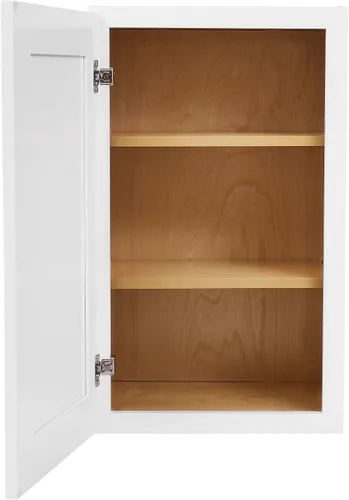 Miniatura 4 de Gabinete de pared shaker blanco - Listo para armar, perfecto para almacenamiento en cocina, lavandería y baño - 30,5 cm de ancho x 76,2 cm de alto x