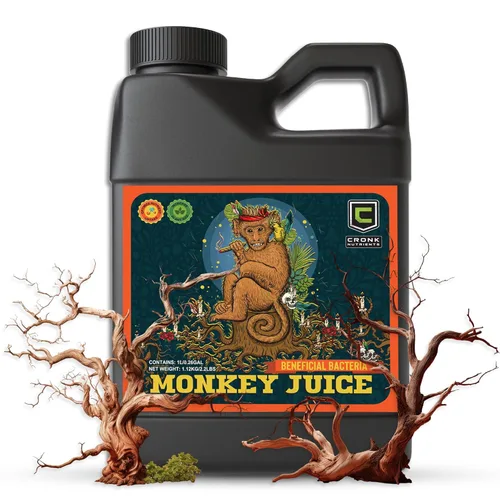 Cronk Nutrients Monkey Juice - Inoculante de raíz de bacilo - Solución orgánica para aumentar la salud de tus plantas - Potenciador de masa de