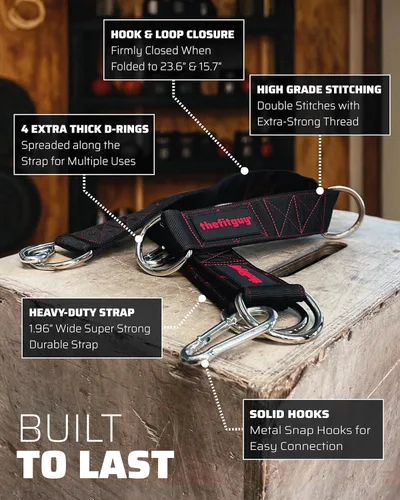Miniatura 8 de THEFITGUY Correas de extensión de cable Desbloquea nuevos agarres y ejercicios 5 longitudes ajustables Resistente para accesorios de cables