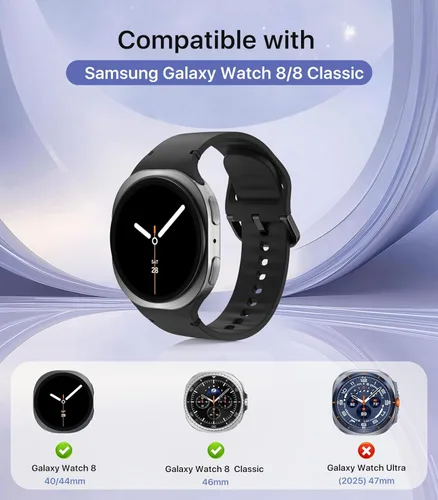 Miniatura 2 de TiMOVO - Paquete de 6 correas deportivas compatibles para Samsung Galaxy Watch 8 40 mm 44 mm/Galaxy Watch 8 Classic 46 mm (2025), correa de repuesto