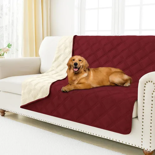 Miniatura 40 de Smiry Funda Impermeable para Cama de Perro, Manta Suave Reversible para Mascotas, Lavable a Prueba de Fugas para Gatos y Perros, Funda para Sofá