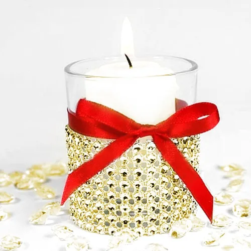 Miniatura 3 de Super Z Outlet Cinta de malla brillante con diamantes de imitación para decoración de eventos, pasteles de boda, cumpleaños, baby shower, artes