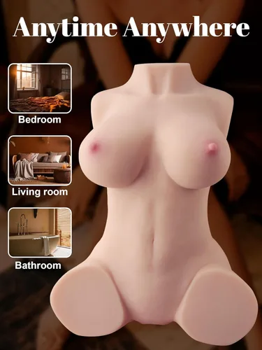 Miniatura 4 de AUSLOVE Muñeca sexual masturbador masculino – 9.5 libras 3 en 1 realista torso femenino muñecas sexuales para hombres masturbación con vagina