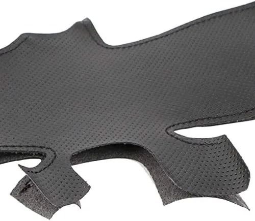 Miniatura 3 de Funda de volante de costura a mano para Mazda CX-3 CX3 CX-5 CX5 2017 2018, hilo negro transpirable antideslizante cubierta de volante de cuero