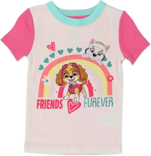 Miniatura 3 de Paw Patrol Conjunto de pijama de 4 piezas para niñas rosa 100 algodón talla 2T a 5T