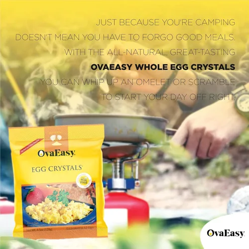 Miniatura 6 de OvaEasy - Cristales de huevo deshidratados – Bolsa de 4.5 onzas (4.52 oz) – Huevos en polvo hechos de ingredientes totalmente naturales – Polvo