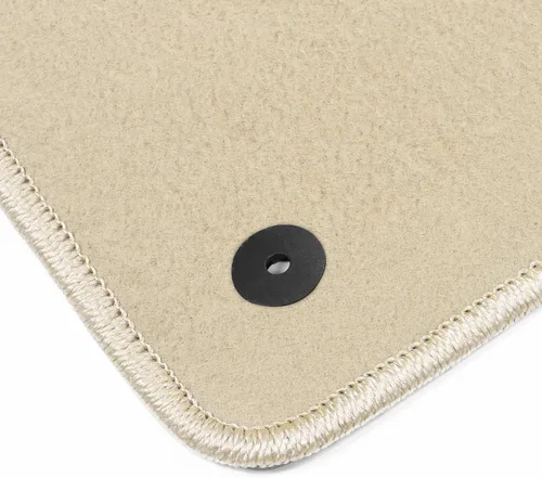 Miniatura 5 de IKON MOTORSPORTS, Alfombrillas compatibles con Ford Mustang Mach-E 2021-2024, forro de nailon beige para automóvil delantero y trasero, juego de 3