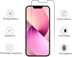 Miniatura 2 de [Paquete de 3] para iPhone 13, pantalla Pro Max, vidrio templado, protección de sensor, compatible con isla dinámica, compatible con fundas, dureza