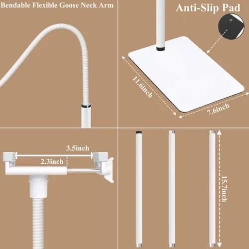 Miniatura 3 de Soporte de piso para monitor de bebé, compatible con Nanit Pro y Flex Stand, Óptica Infantil DXR-8 Pro, VTech VM901/VM819/RM7764, Momcozy