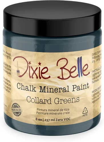 Miniatura 336 de Dixie Belle Paint Company - Pintura con acabado de tiza para muebles, color negro (Caviar), 1 galón, 128 fl oz, pintura mineral color rosa intenso