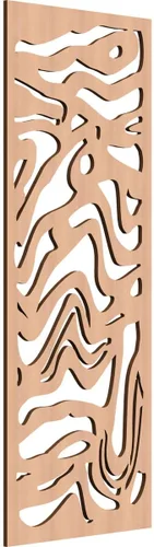 Miniatura 66 de 9 3/8"W x 24 3/8"H x 1/4"T Northfield Decorativos Paneles de Pared de Madera Calado, Abedul