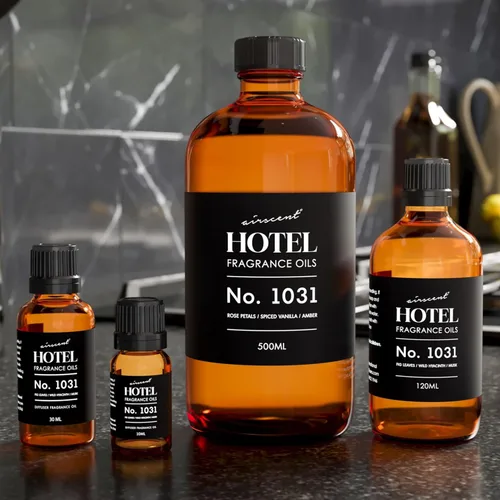 Miniatura 8 de AirScent Aceite Difusor de Hotel No. 1031 - Pétalos de Rosa Vainilla Especiada Ámbar - Duplicado de Aroma de Hotel - Aceite de Fragancia Premium
