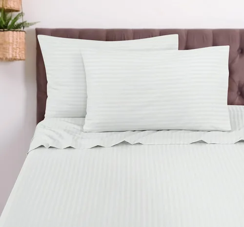 Miniatura 8 de ROYALE LINENS Juego de sábanas de 3 piezas individual XL, microfibra suave cepillada de 1800, 1 sábana bajera, 1 sábana encimera, 1 funda de Rayas