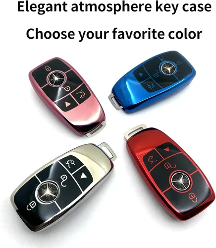 Miniatura 7 de Creativity Adecuado para llaves de Mercedes Benz. La caja de llaves de TPU suave avanzada es compatible con CLS CLA GLA AMG A C E S G GLC GLE GLS M