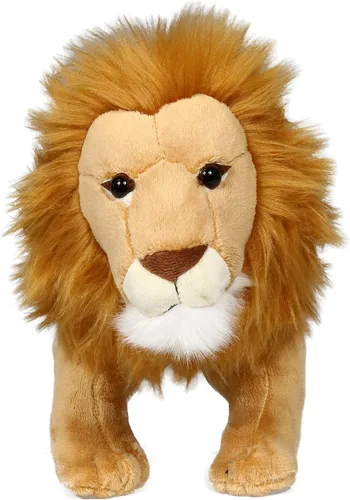 Miniatura 2 de Ice King Bear Peluche de león, juguete de peluche realista, 12 pulgadas de longitud