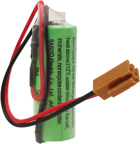 Miniatura 6 de Batería PLC CR17450SE-R de 3 V 2500 mAh con resistencia para sistema CNC FANUC A98L-0031-0012 con enchufe