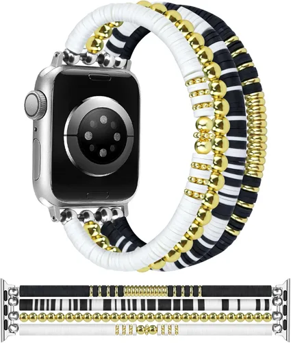Miniatura 13 de JR.DM Correa de reloj de Halloween Compatible con Apple Watch de 38 mm, 40 mm, 41 mm, 44 mm, 42 mm, 45 mm, 46 mm, linda, preppy, hecha a mano