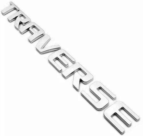 Miniatura 4 de Juego de 3 calcomanías de repuesto para puerta delantera y portón elevable, placa de identificación 3D con logotipo, para el exterior de Traverse