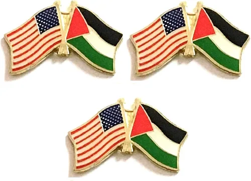 Miniatura 103 de 3 Pines de solapa con banderas de Estados Unidos y países internacionales, paquete de 3 pines dobles con diseño de banderas de Estados Unidos
