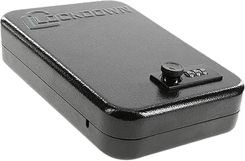 Lockdown Keyed Full Size Handgun Vault with All Steel Construction, TSA Approval and California DOJ Certification for Secure Storage and Travel