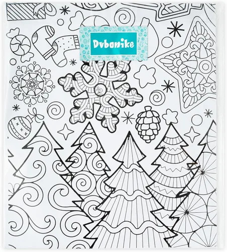 Miniatura 7 de Dvbonike Póster Jumbo de Mandala Navideño para Colorear Póster Gigante de Papel Feliz Navidad para Colorear Póster DIY de Dibujo en Blanco Arte