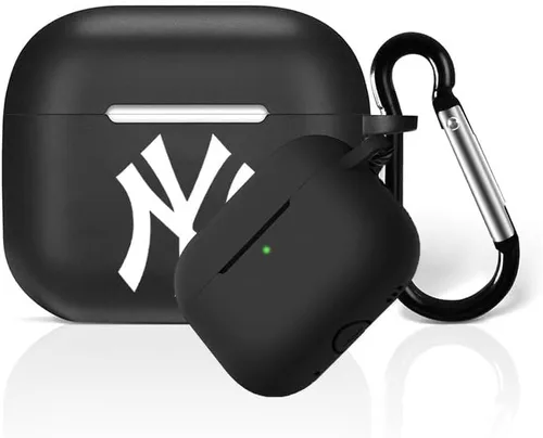 Miniatura 16 de Funda protectora de silicona para 49ers compatible con AirPods de 1ª/2ª generación, funda de carga, llavero