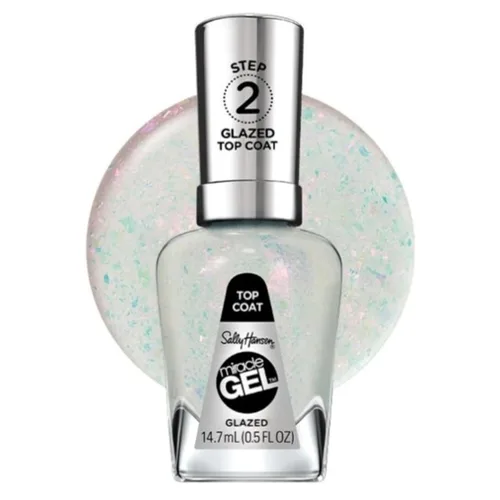 Miniatura 21 de Sally Hansen Miracle Gel™, capa superior mate 102, de larga duración, fórmula tipo gel, sin necesidad de lámpara UV, esmalte de uñas transparente