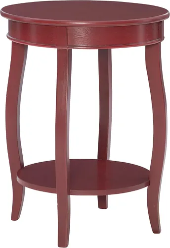 Miniatura 33 de Powell Mesa redonda para muebles con estante, color negro
