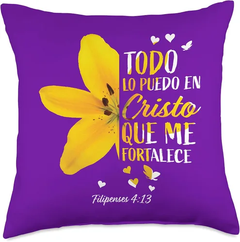 Miniatura 5 de Regalos cristianos españoles para mujeres, mamá, esposa, filipenses, 4:13, almohada de tiro