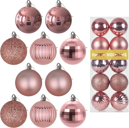 Miniatura 141 de Bolas de Navidad Grandes de 3.2" en Azul Bebé - Adornos para Árbol de Navidad, Bolas Colgantes Inastillables para Cumpleaños, Halloween, Boda