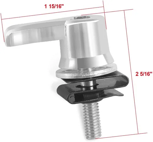 Miniatura 2 de Hardware de montaje de alforjas Sistema de bloqueo antirrobo para Harley Touring Road Street Glide Electra 1992-2025