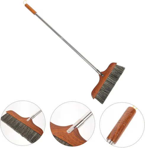 Miniatura 7 de Escoba reutilizable de limpieza de suelos para uso en interiores, escoba de limpieza del hogar resistente con recogedor para barrer suelos, cocina