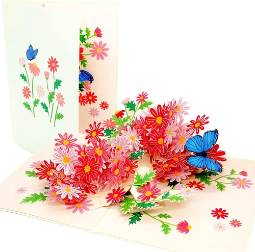 Miniatura 10 de PopLife - Tarjeta de felicitación para el día de la madre, tarjeta 3D para aniversario, San Valentín, gracias, feliz cumpleaños, para mamá, esposa