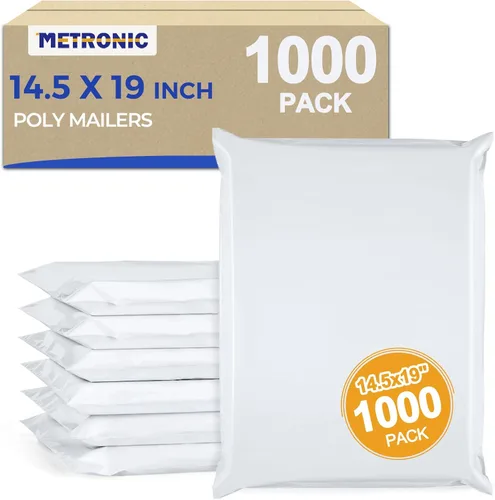 Miniatura 42 de Metronic Sobres de polietileno grandes de 24 x 24 pulgadas, 100 unidades, bolsas de envío adhesivas fuertes para ropa, sobres impermeables para Lila