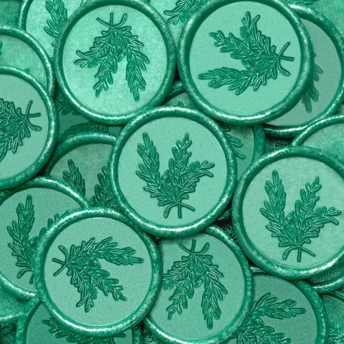 Miniatura 35 de 25 Calcomanías de Sellos de Cera Hechas a Mano, Sellos para Sobres, Calcomanías de Cera Autoadhesivas para Invitaciones de Fiestas de Boda, Sobres