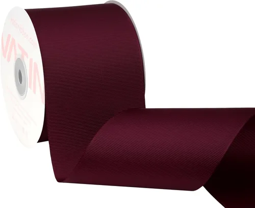 Miniatura 132 de Vatin - Rollo de cinta de grogrén, rollos de 25-50 yardas, perfecto para decoración de bodas, coronas, baby showers, envolturas de paquete de regalo
