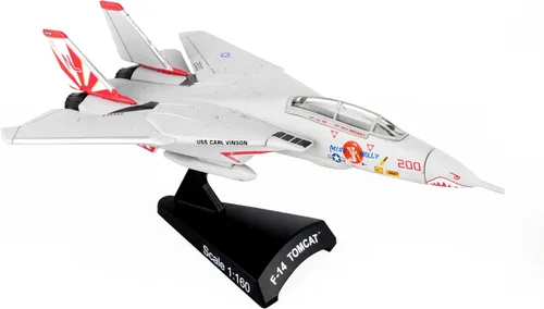 Miniatura 9 de Daron Worldwide Trading - Sello de franqueo F-14 Tomcat Vf-103 Jolly Rogers modelo de avión a escala 1/16o, de 144 meses a 1000 meses, color negro