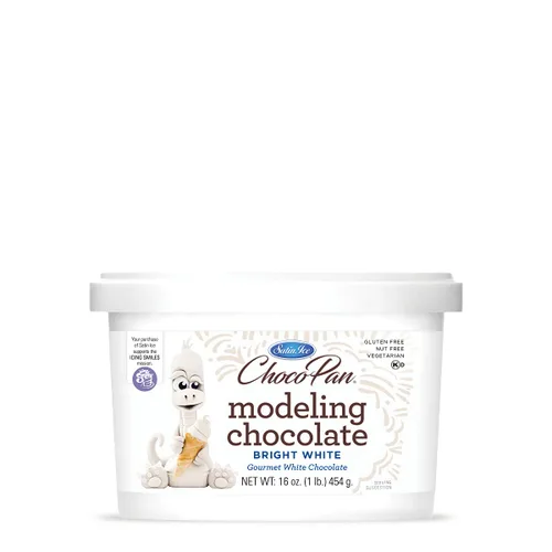 Satin Ice ChocoPan - Chocolate blanco brillante para modelar (1 libra) para decoración de pasteles