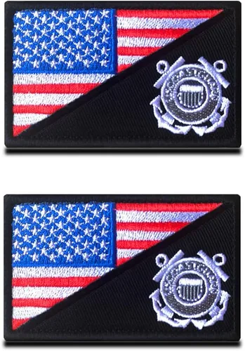 Miniatura 8 de 2 piezas de parche de estrella de América AR, parches de bandera de Estados Unidos, parche bordado con gancho y bucle de bandera estadounidense AR