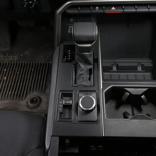 Miniatura 9 de TOYCIDFG Cubierta del panel de palanca de cambios compatible con Toyota Tundra 2022-2026, accesorios interiores (negro UV)