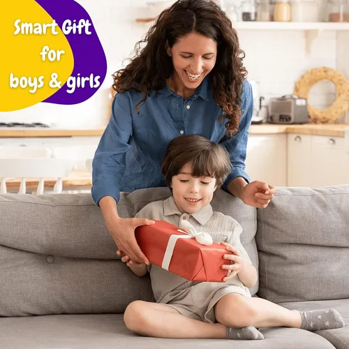 Miniatura 9 de BEKILOLE Juguetes de madera Montessori para niños pequeños: rompecabezas de números, clasificador de formas, juego de apilamiento para contar, Arcoír