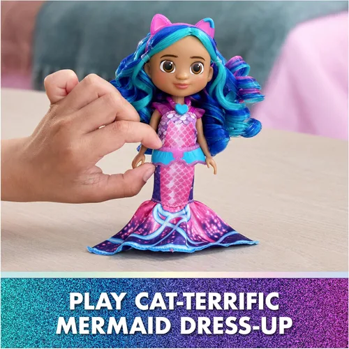 Miniatura 4 de Gabby's Dollhouse DreamWorks The Movie, muñeca Mer-Tastic Gabby, con ropa de muñeca temática de sirena y accesorios de muñeca, juguetes para niños